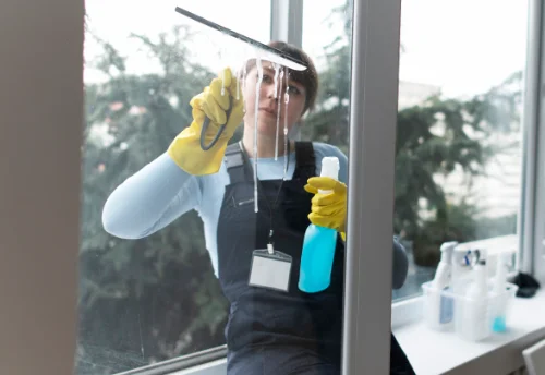 Nettoyage de vitres intérieures et extérieures à la Grande-Verrière